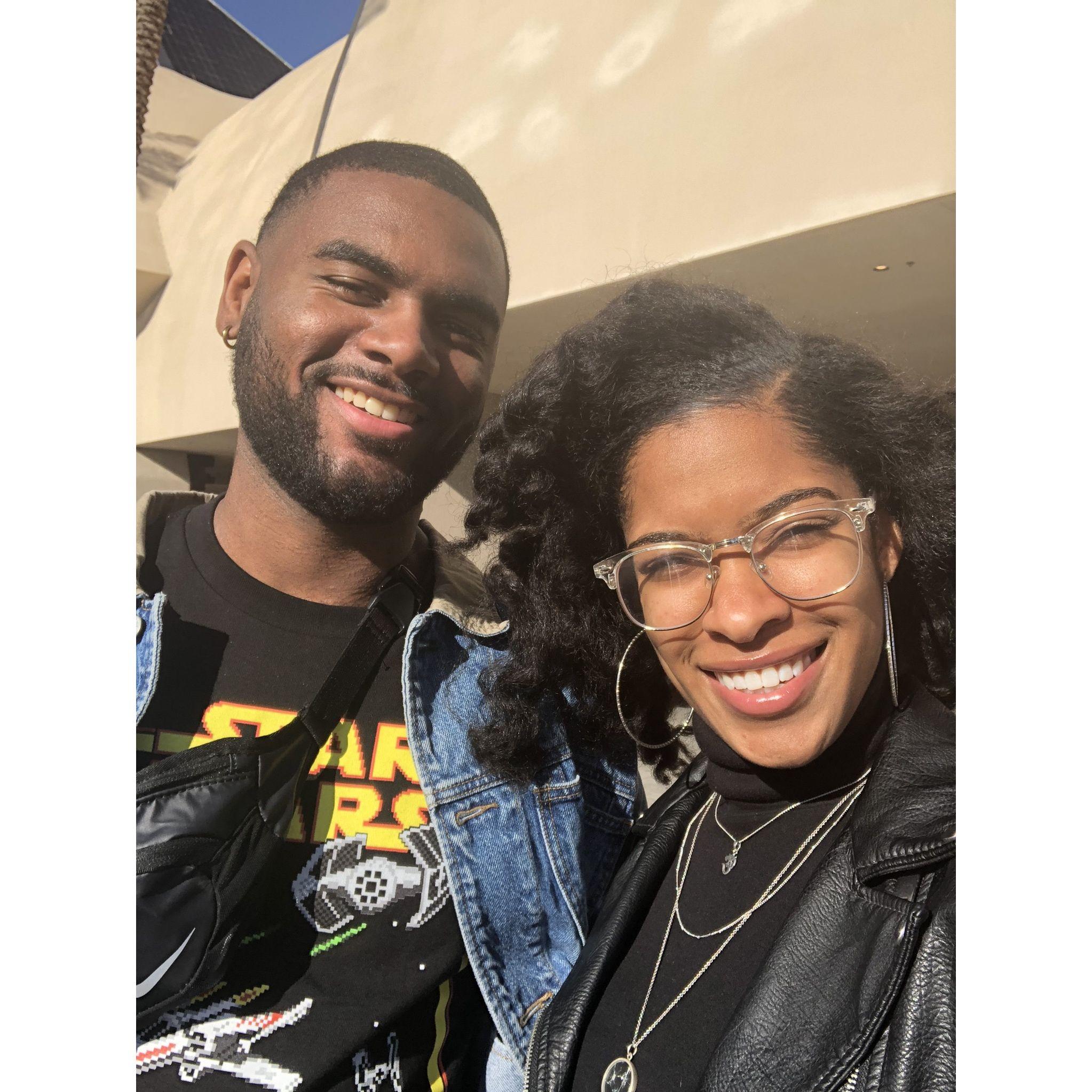 In front of the Luxor in Las Vegas.