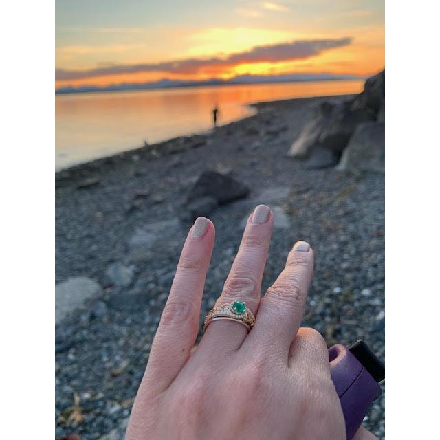 We're engaged! 
One of the prettiest sunsets!
April,30th 2019