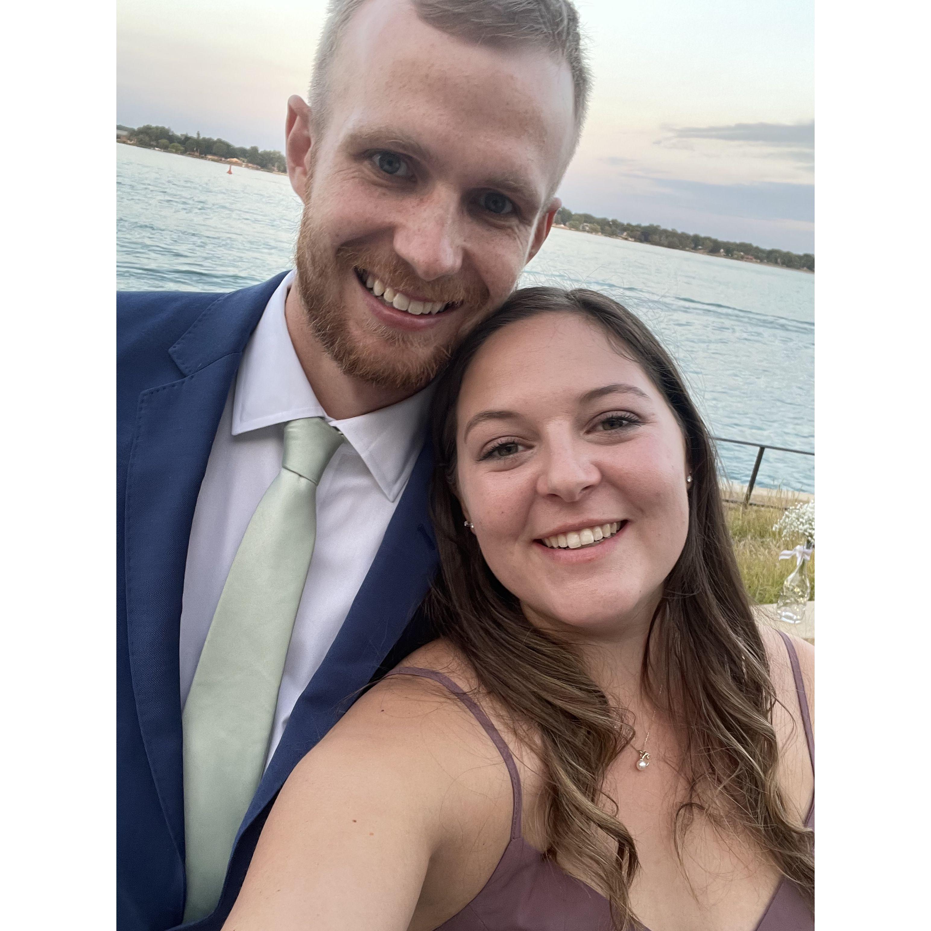 Our first wedding as an engaged couple! Also the day Greg gained a Brother in Law!