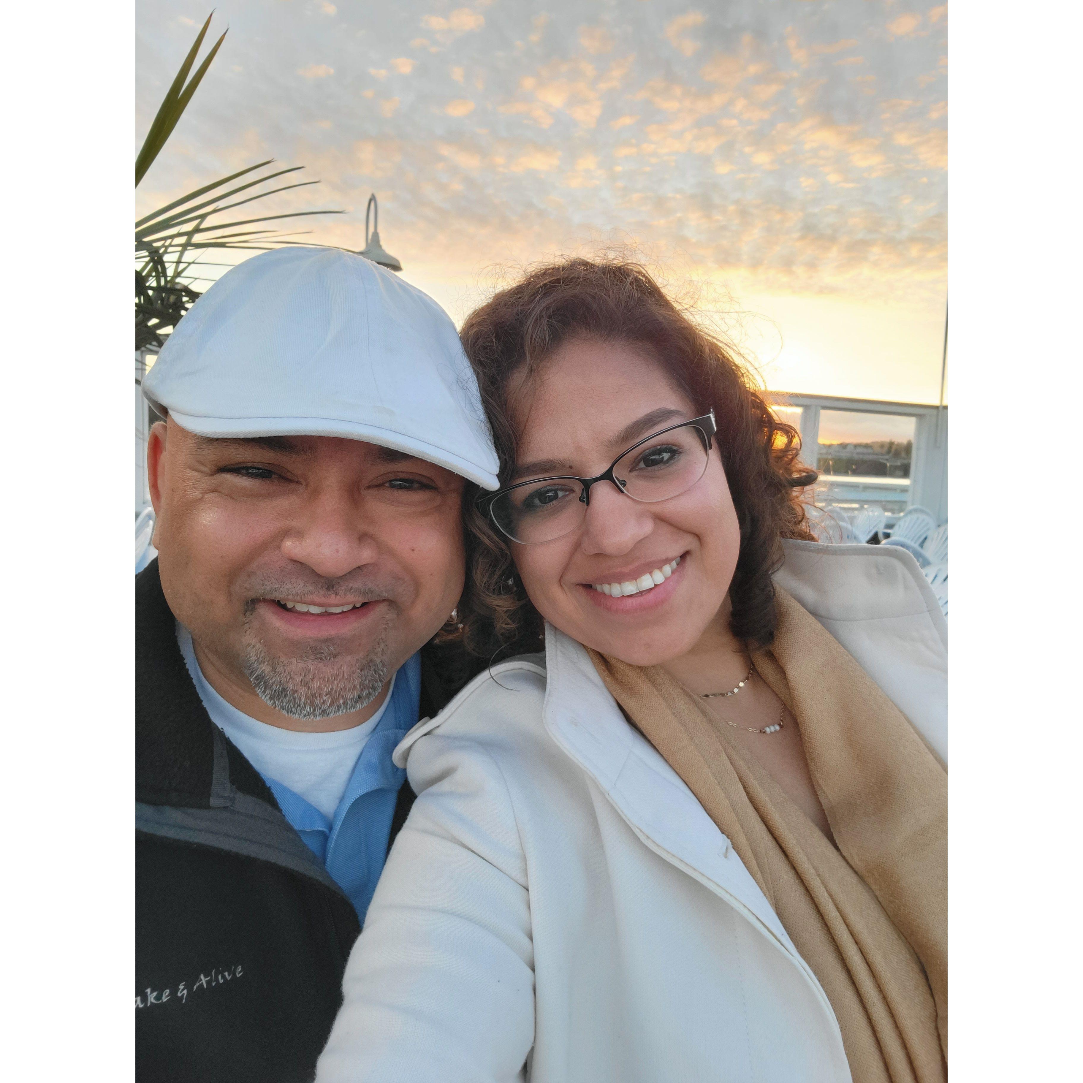 Sunset in Santa Cruz, CA.