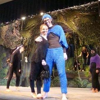 Us as monkeys in the Tarzan musical