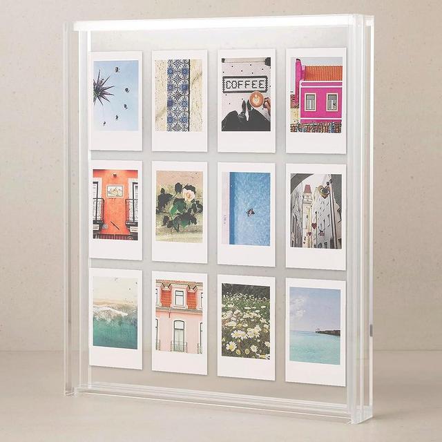 Floating Picture Frames 8x10 for Polaroid Picture Frames Polaroid Camera Fujifilm Instax Mini Film Acrylic Photo Frame Clear Frame Collage Frame for Polaroid Film Instax Mini Camera Large Picture Frames