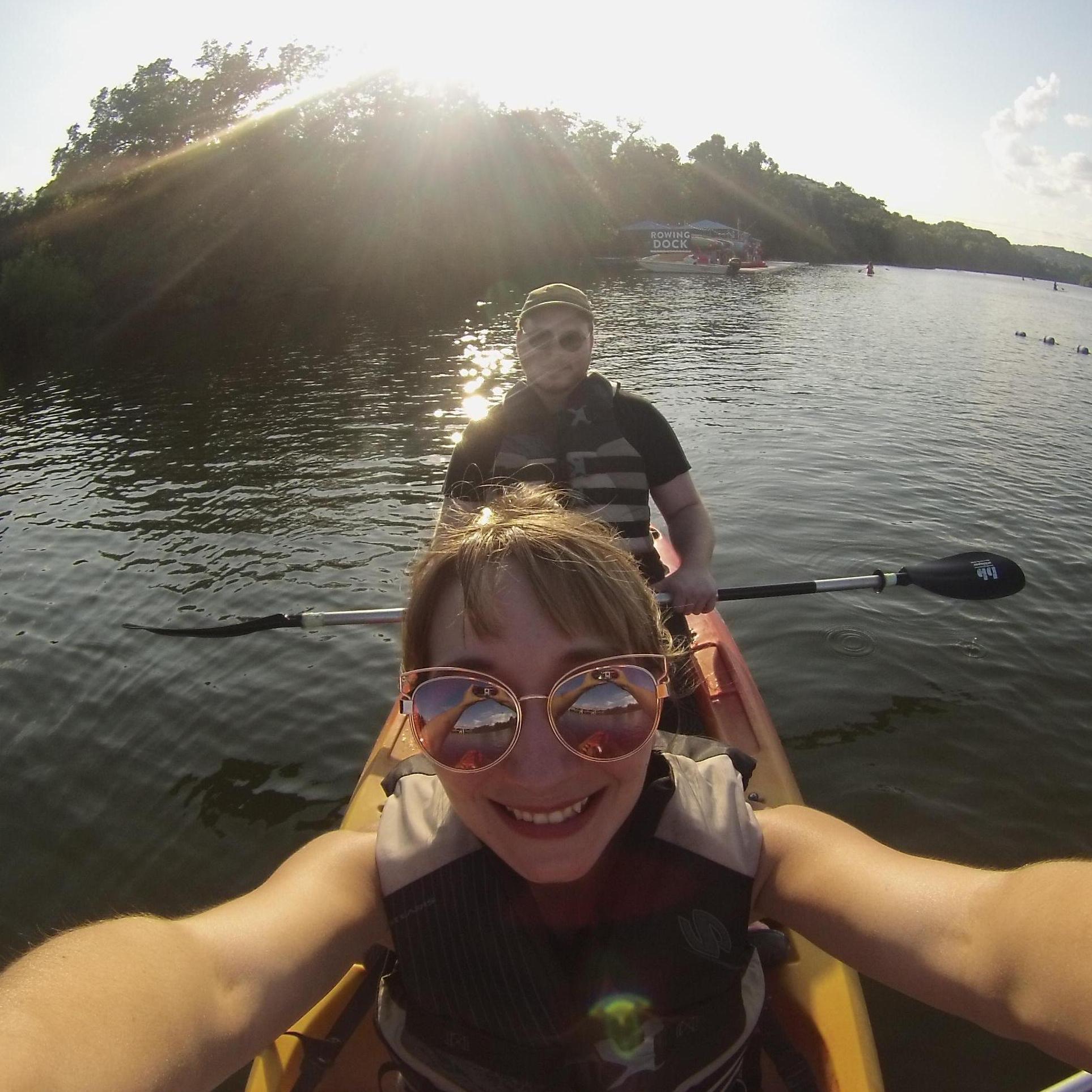 Kayaking on Lady Bird Lake in Austin 2019
