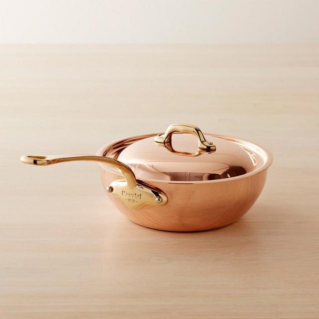 Mauviel Copper Curved Splayed Sauté Pan