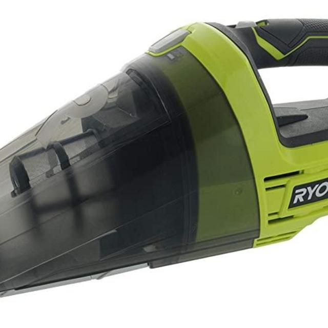 Ryobi P7131 One+ 18V Lithium Ion Battery Powered Cordless Dry Debris Hand Vacuum with Crevice Tool (Batteries Not Included / Power Tool Only) (Renewed)
