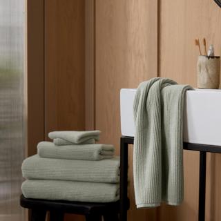 6-Piece Soft Rib Turkish Cotton Towel Set