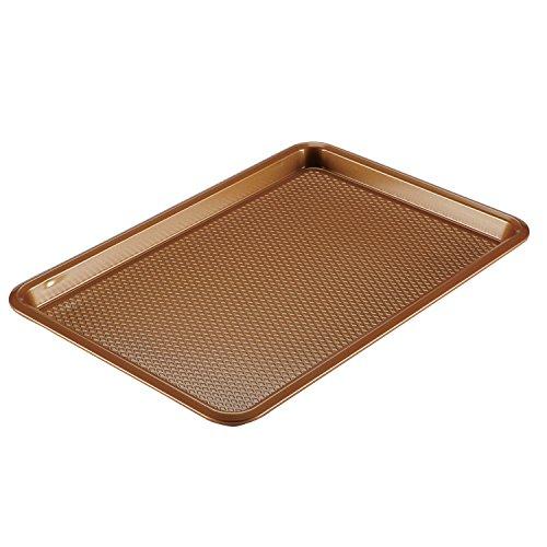 Ayesha Curry 46999 Nonstick Bakeware, Nonstick Cookie Sheet / Baking Sheet - 11 Inch x 17 Inch, Copper Brown