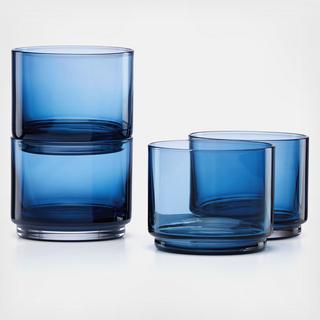 Tuscany Classics Stackable Short Glass, Set of 4