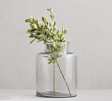 Pottery Barn Shouldered Clear Glass Vase