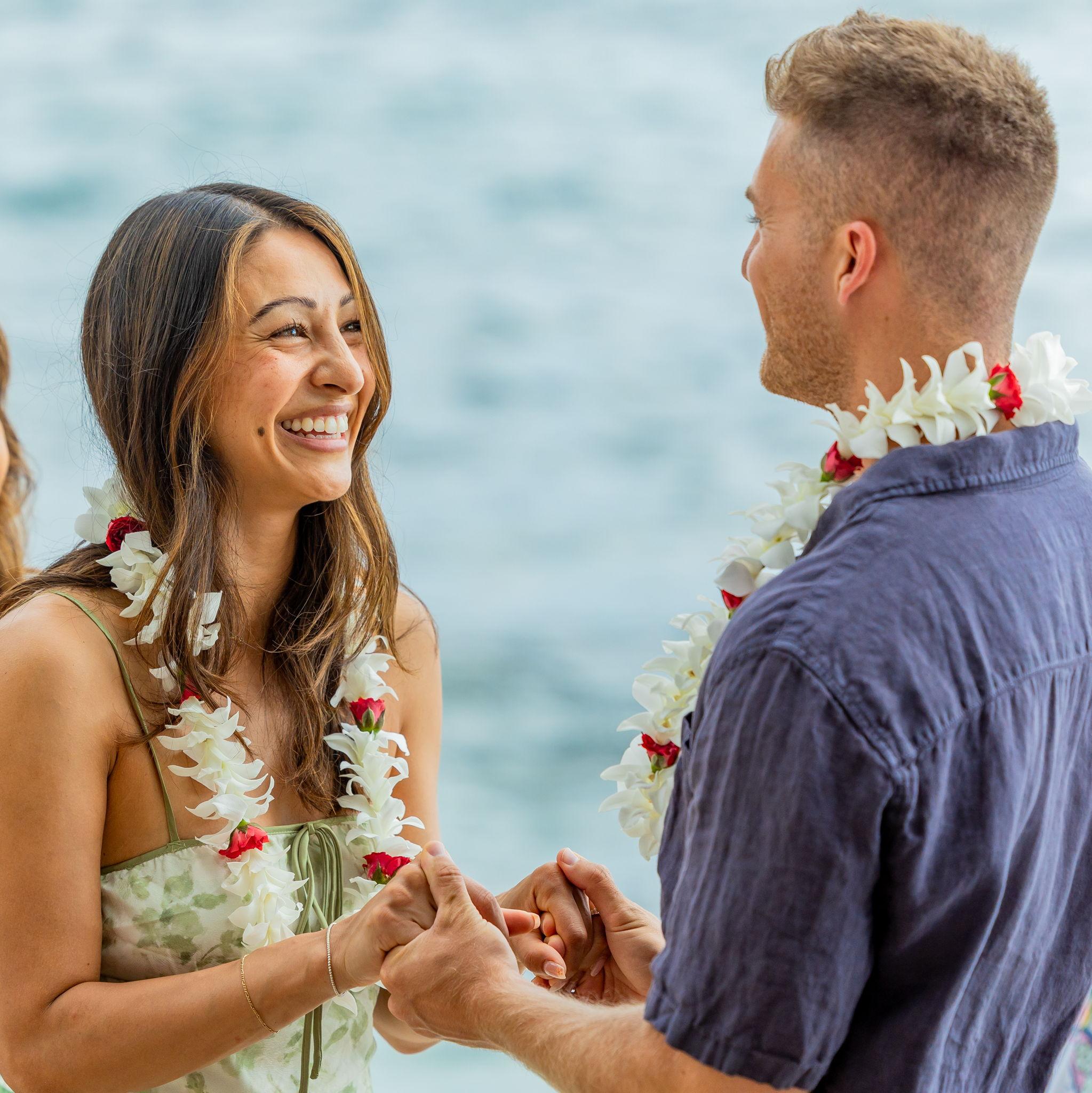 Our elopement at Honls Beach on the big Island of Hawaii. Photos by "Kona Wedding Officiant".