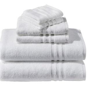 Bean's Organic Cotton Towel Set in White