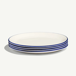 Made In Dinner Plates, Navy Rim (4-Pack)