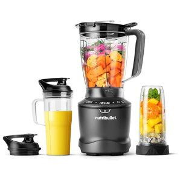 nutribullet SmartSense Blender Combo, 5-speed blender, 1400 Watt Gunmetal Gray