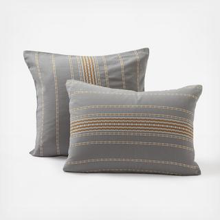 Rippled Stripe Organic Sham