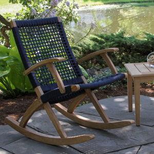 Birch Lane™ Outdoor Brayson Rocking Solid Wood Chair | Wayfair