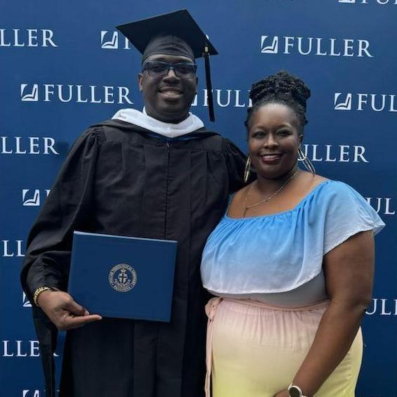 Rob getting his Masters