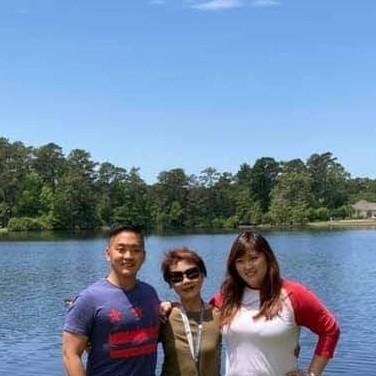 Visiting the lake where we spread Tammy's dad's ashes and paid our respects to him, May 2021, Columbia, SC