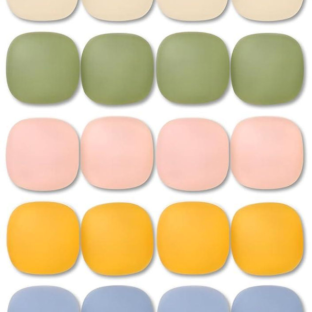 Qualsen 20 Pcs Fridge Magnets Refrigerator Magnets, Mini Cute Magnets for Whiteboard Strong Magnets, Matte Macaron Locker Magnets Decorative Magnets Small Magnets for Fridge Dishwasher(Translucent)