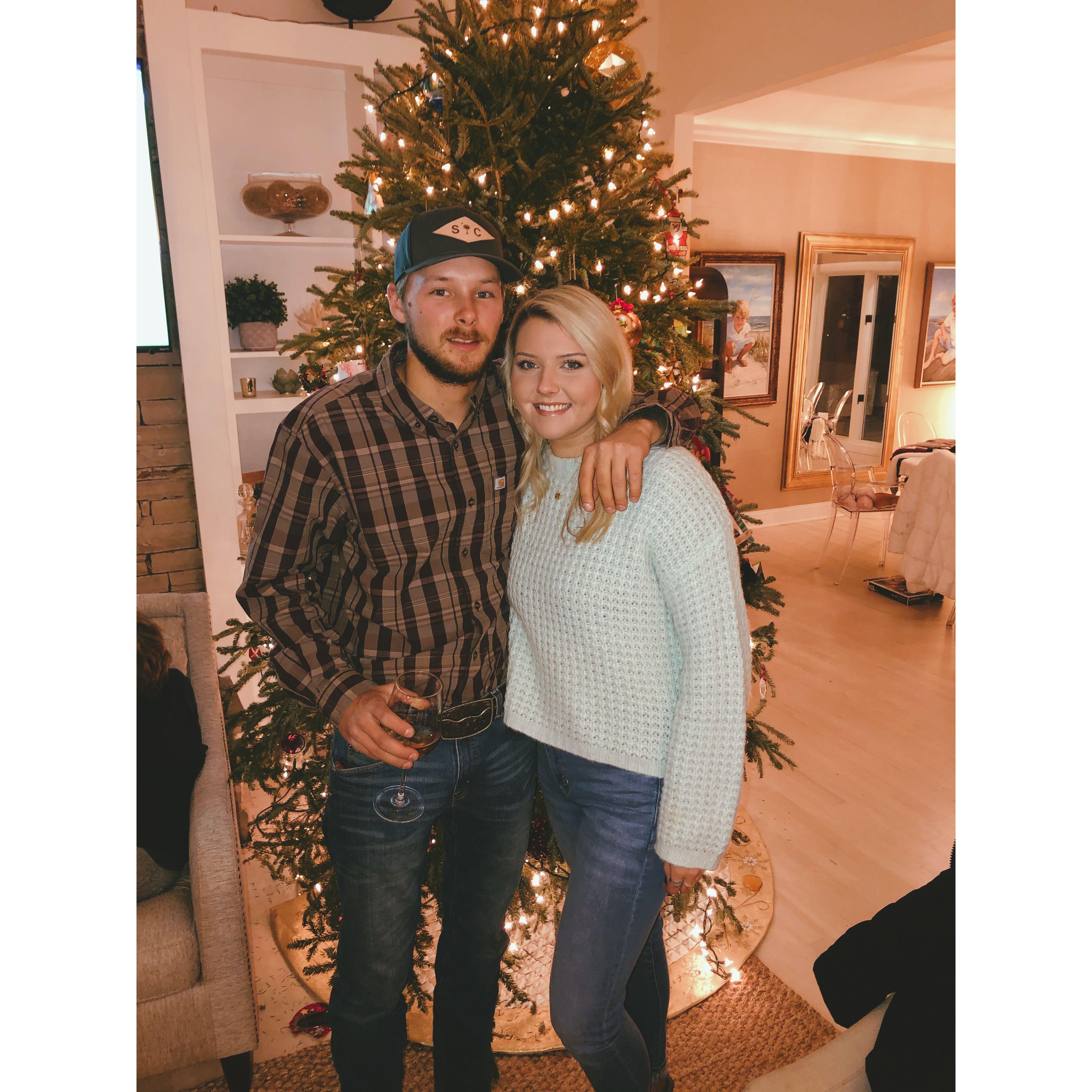 Our first Christmas together in 2020