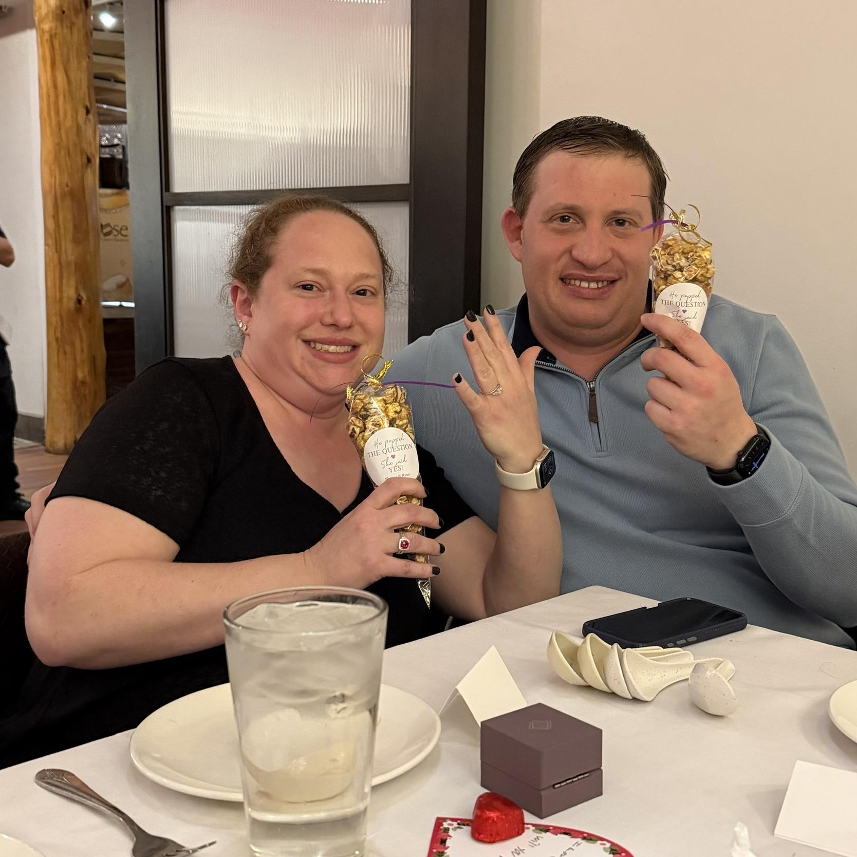 Surprise engagement at Royal China in front of the entire Dallas families and Shayna’s sister & nephew visiting from Denver.