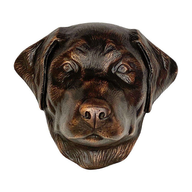 Labrador Door Knocker in Oiled Bronze