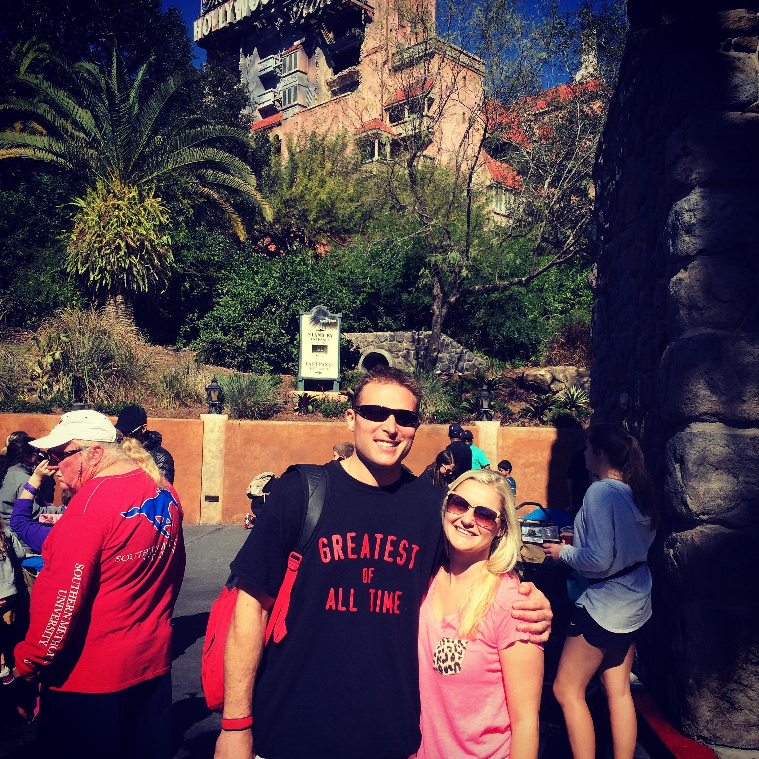 Disney world 2016 outside of Hollywood's Tower of Terror