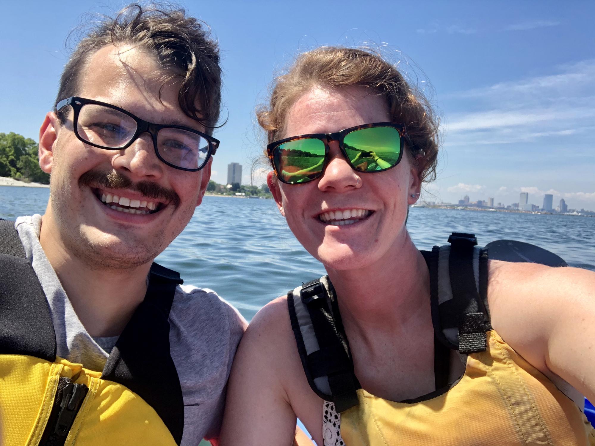 Kayaking on Lake Michigan, the best great lake.