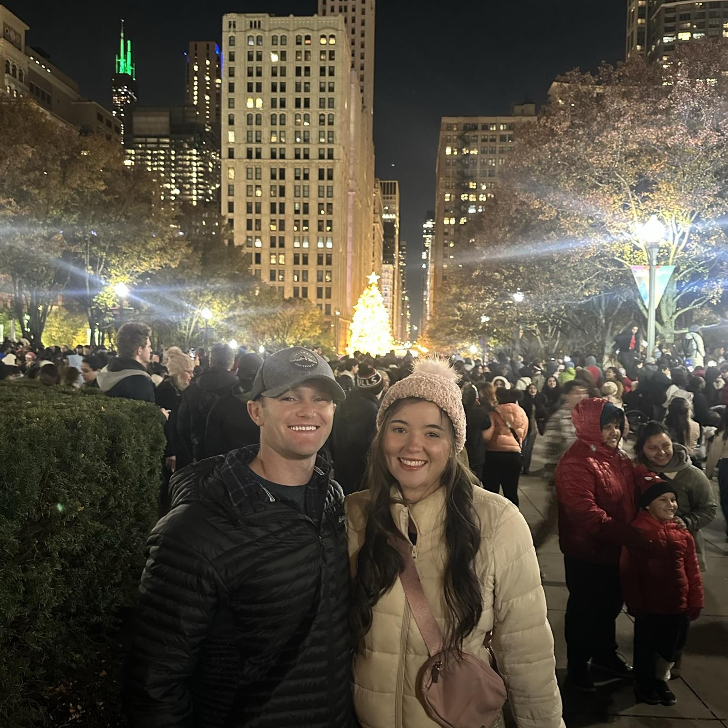 Chicago tree lighting!