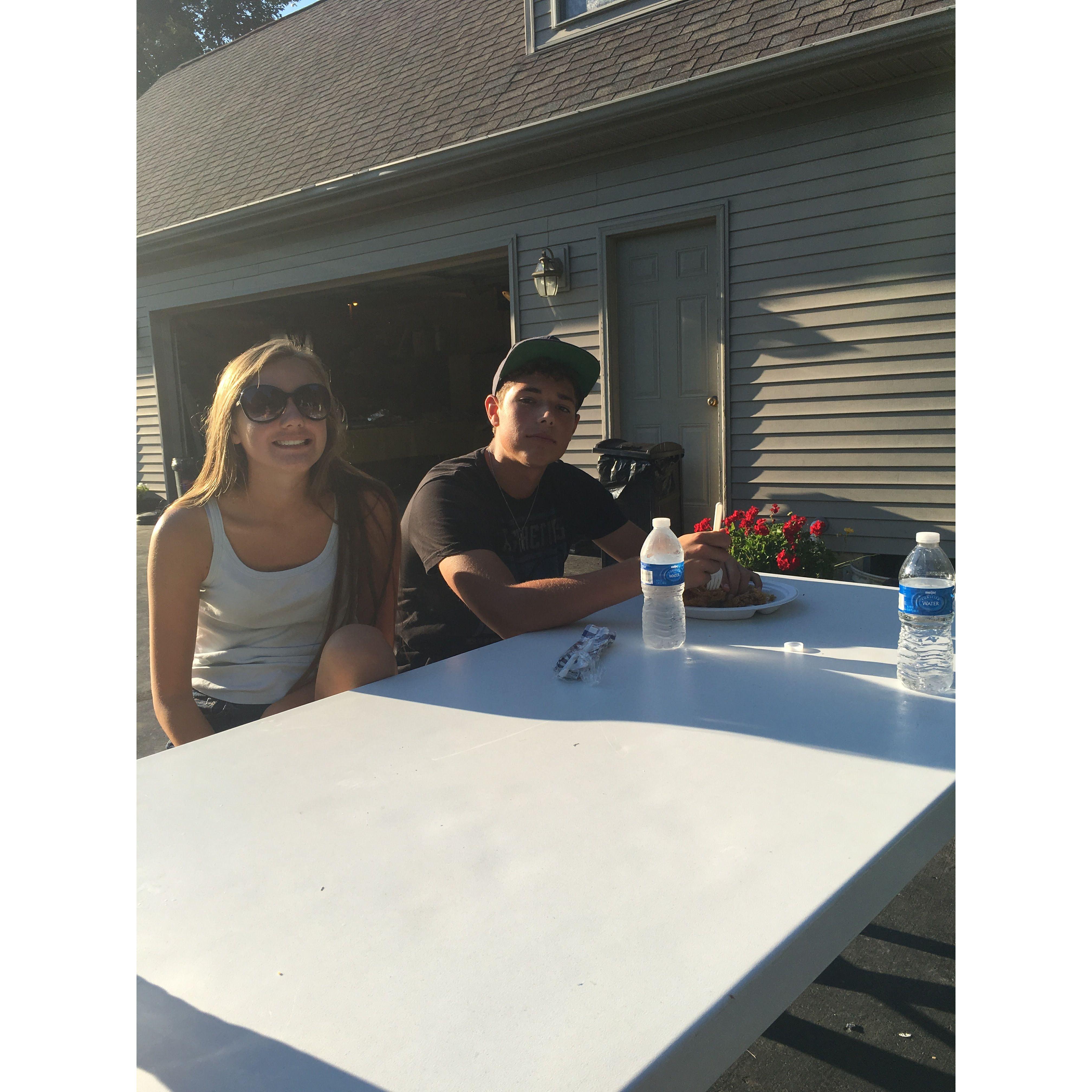 first cornhole tournament together, and the day we became "official"
09/2016