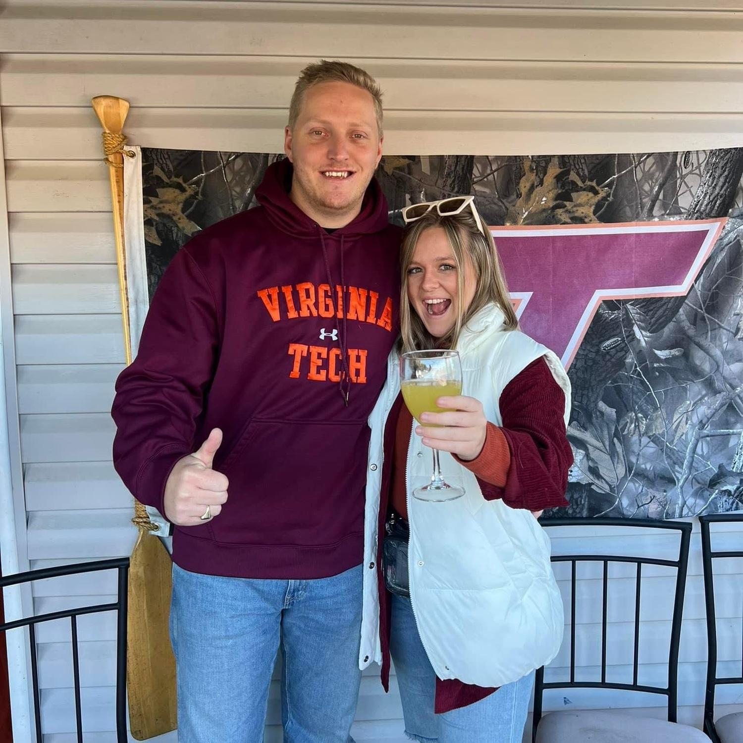 Visiting Taylor and Vince at Viriginia Tech in 2021. Go Hokies!