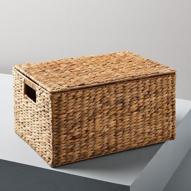 Twist Weave Baskets, Large Rectangle, Natural