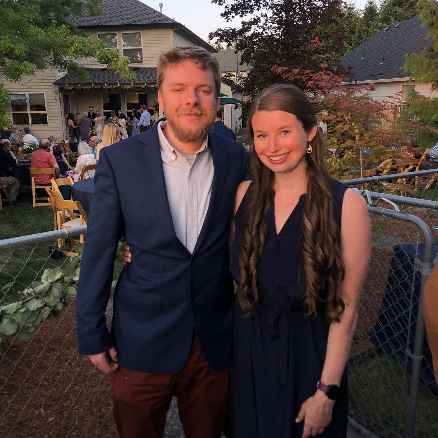 Celebrating our friends' wedding in Portland