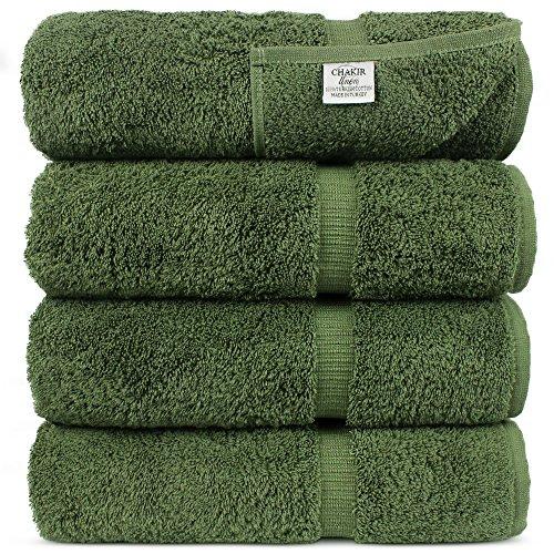 Luxury Hotel & Spa Bath Towel Turkish Cotton, 27" x 54",Set of 4