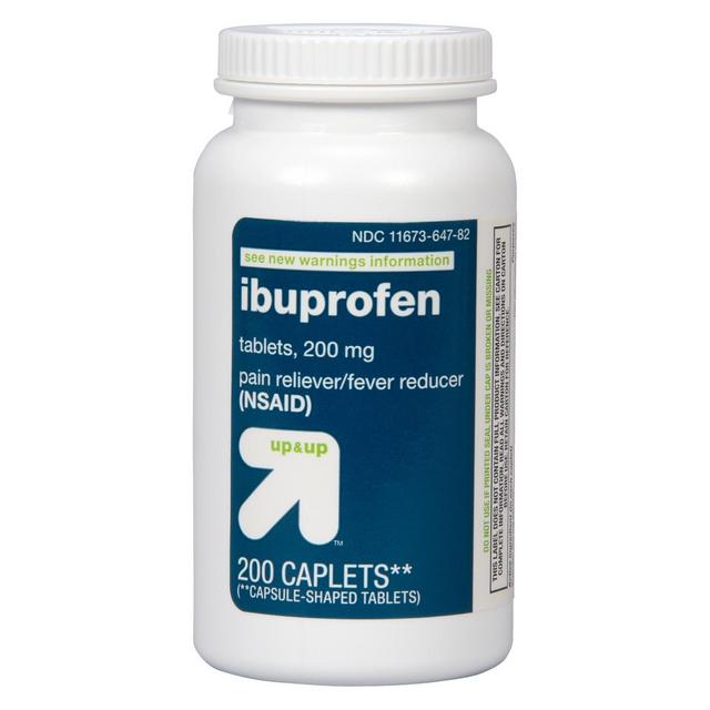 Ibuprofen (NSAID)Pain Reliever & Fever Reducer Caplets - 200ct - Up&Up™