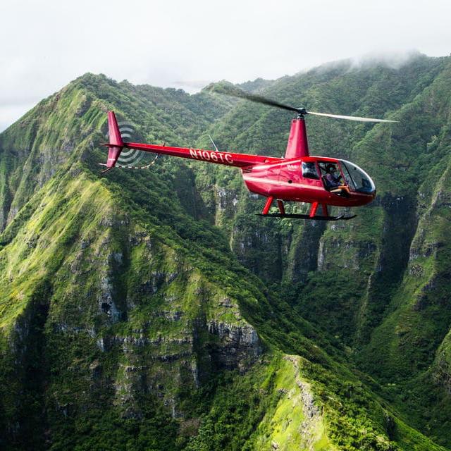 Helicopter ride in Hawaii