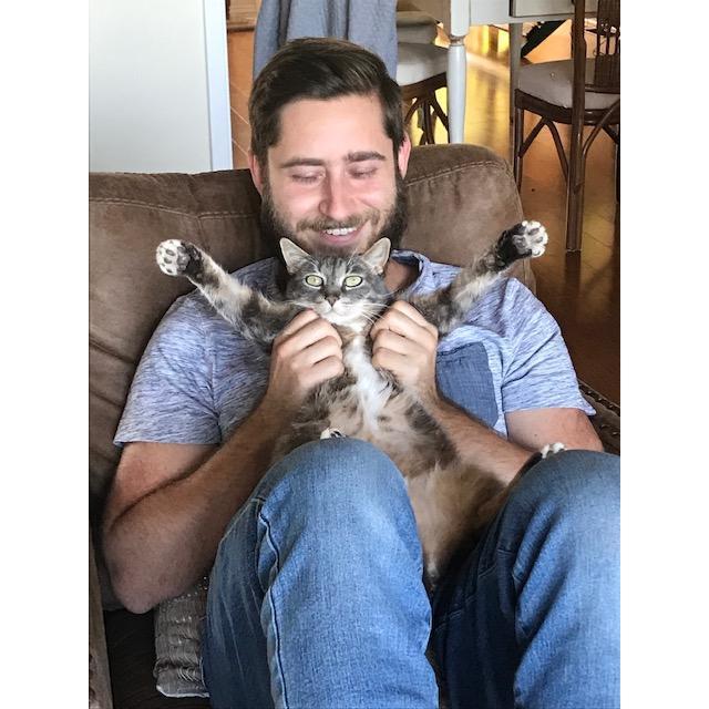 Our baby in one of her favorite poses (for real - she could stay like this forever)