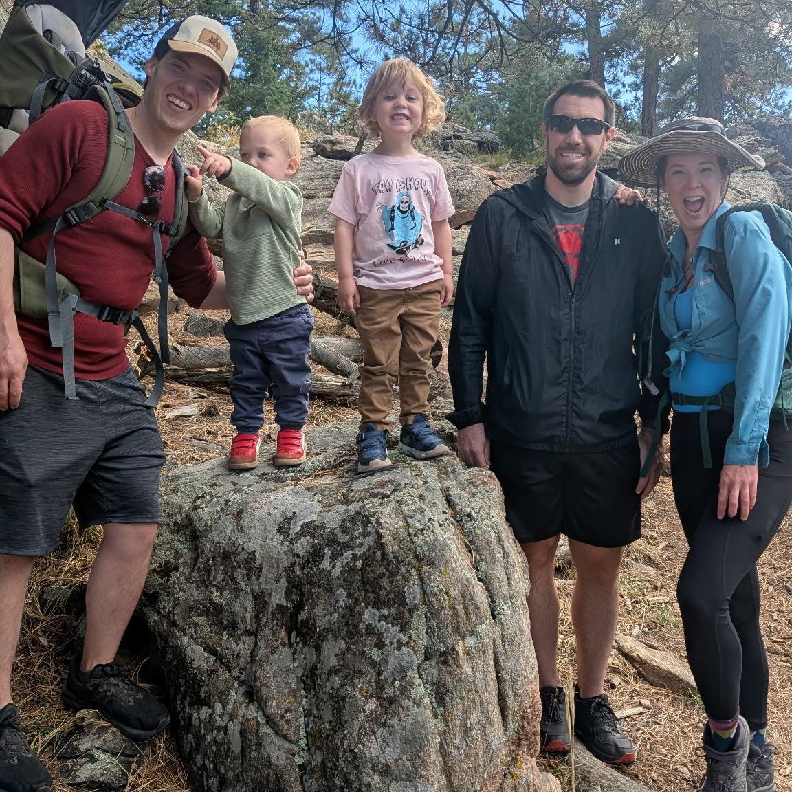 Hiking with Alexi, Chas, Bodhi, and Wes October 2025 <3