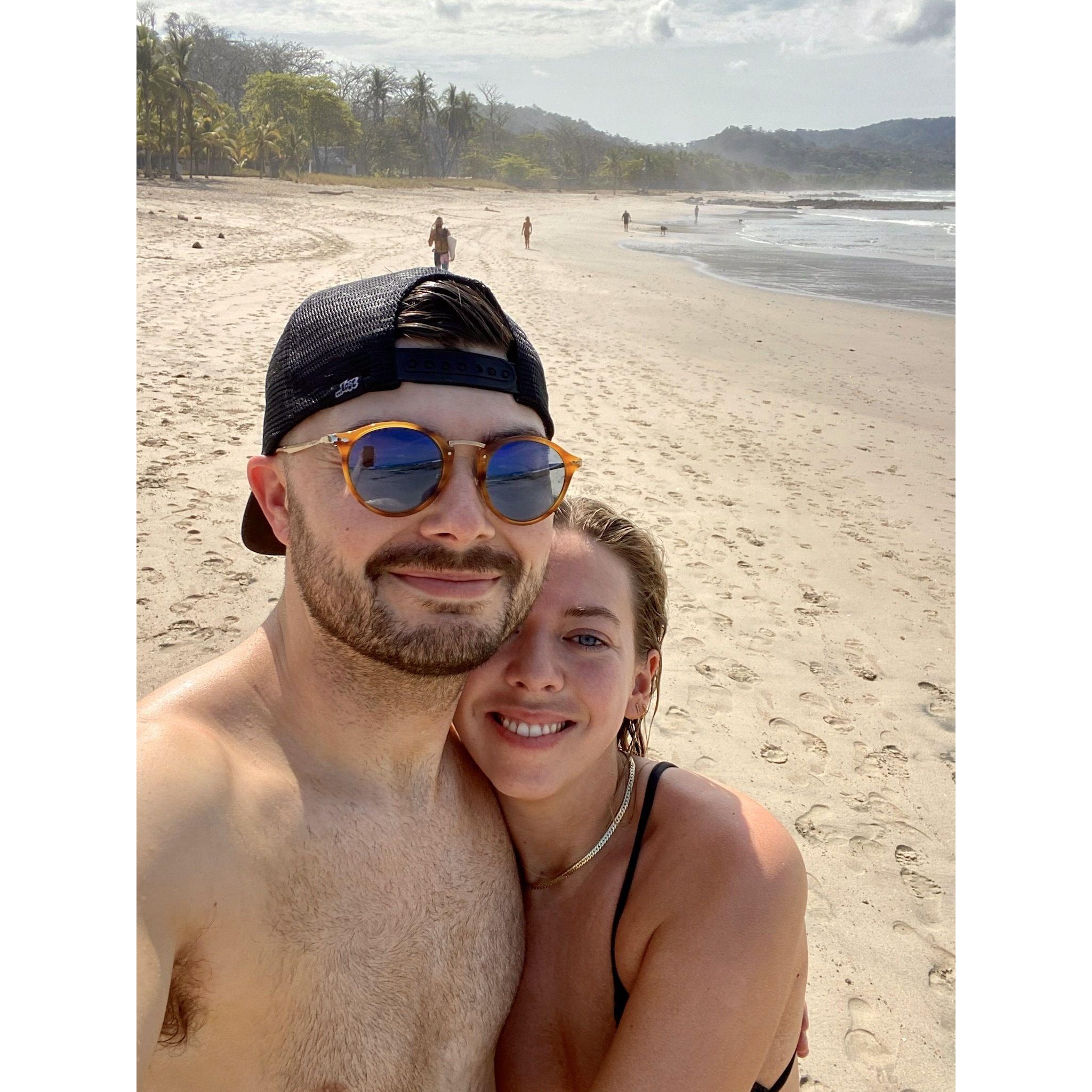 Our first beach vacation together in Santa Teresa, Costa Rica!!