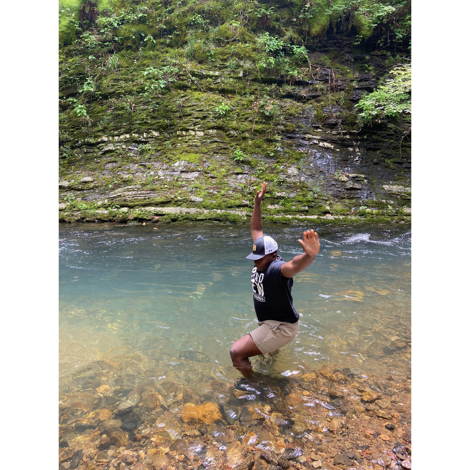 Jordan just wanted to see how deep the water was