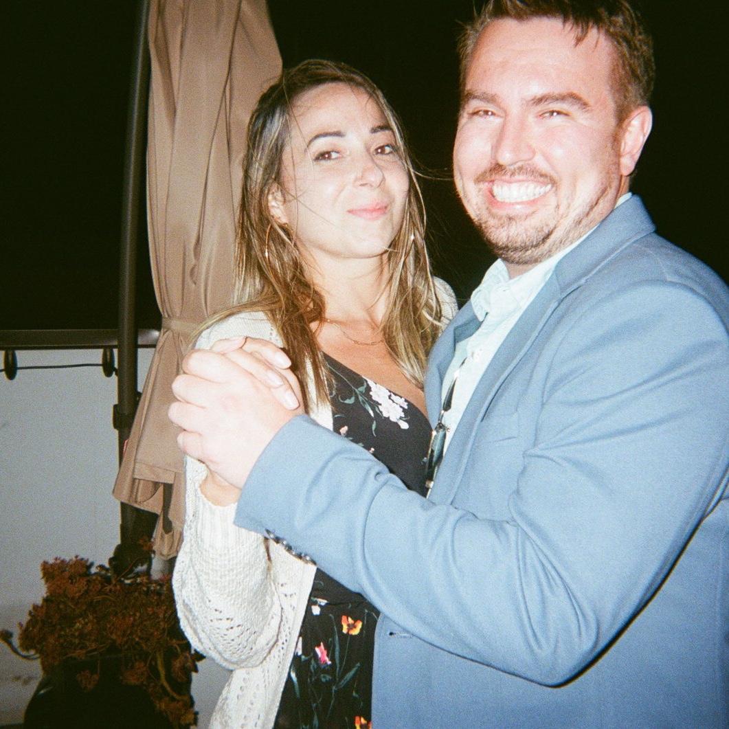 Congratulations Arin and Brian! We danced on the rooftop of our friends' condo at a beautiful soiree in Chicago!