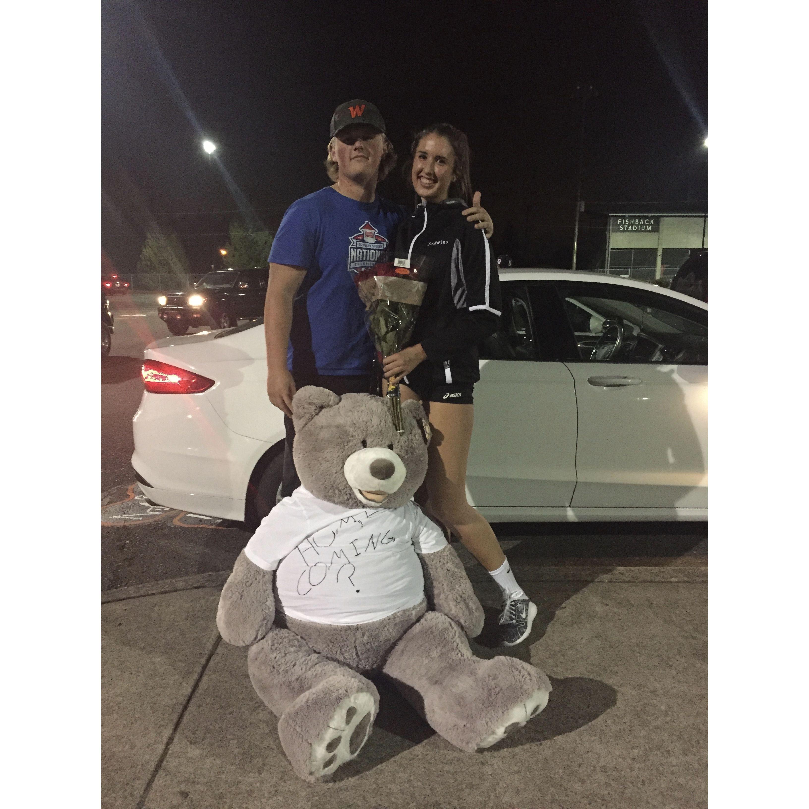 Junior year homecoming proposal