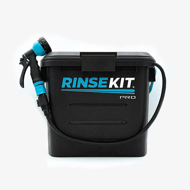 Rinse Kit PRO Portable Shower 3.5 Gal, High Pressure, Battery Powered, 6 Month Battery Life, On-The-Go Power, Heating Options Available, Easily Portable, Perfect for Camping, Beach, Van Life and More
