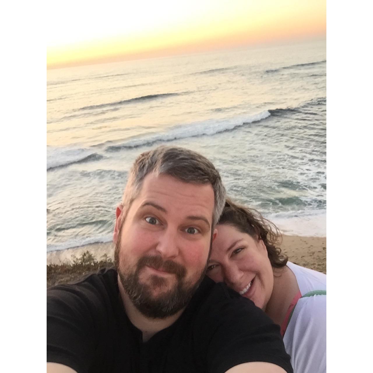 Just making Melissa laugh at Sunset Cliffs