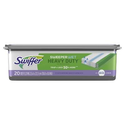 Swiffer Sweeper Heavy Duty Wet Mopping Cloths Multi Surface Refills - Lavender Scent - 20ct
