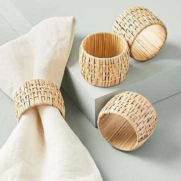 Rattan Napkin Rings (Set of 4)