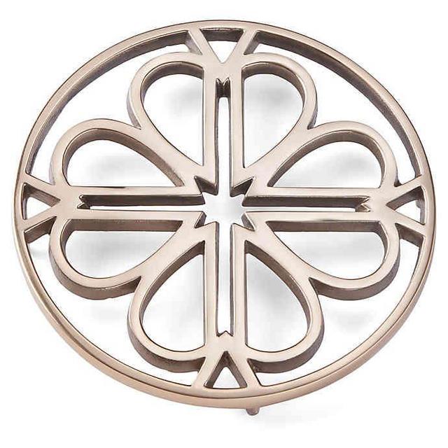 kate spade new york Spade Flower Trivet in Gold