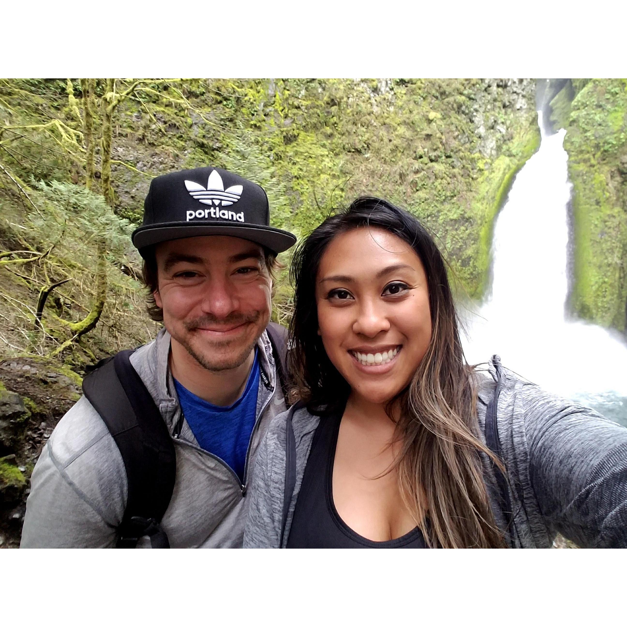 Hiking around Oregon.