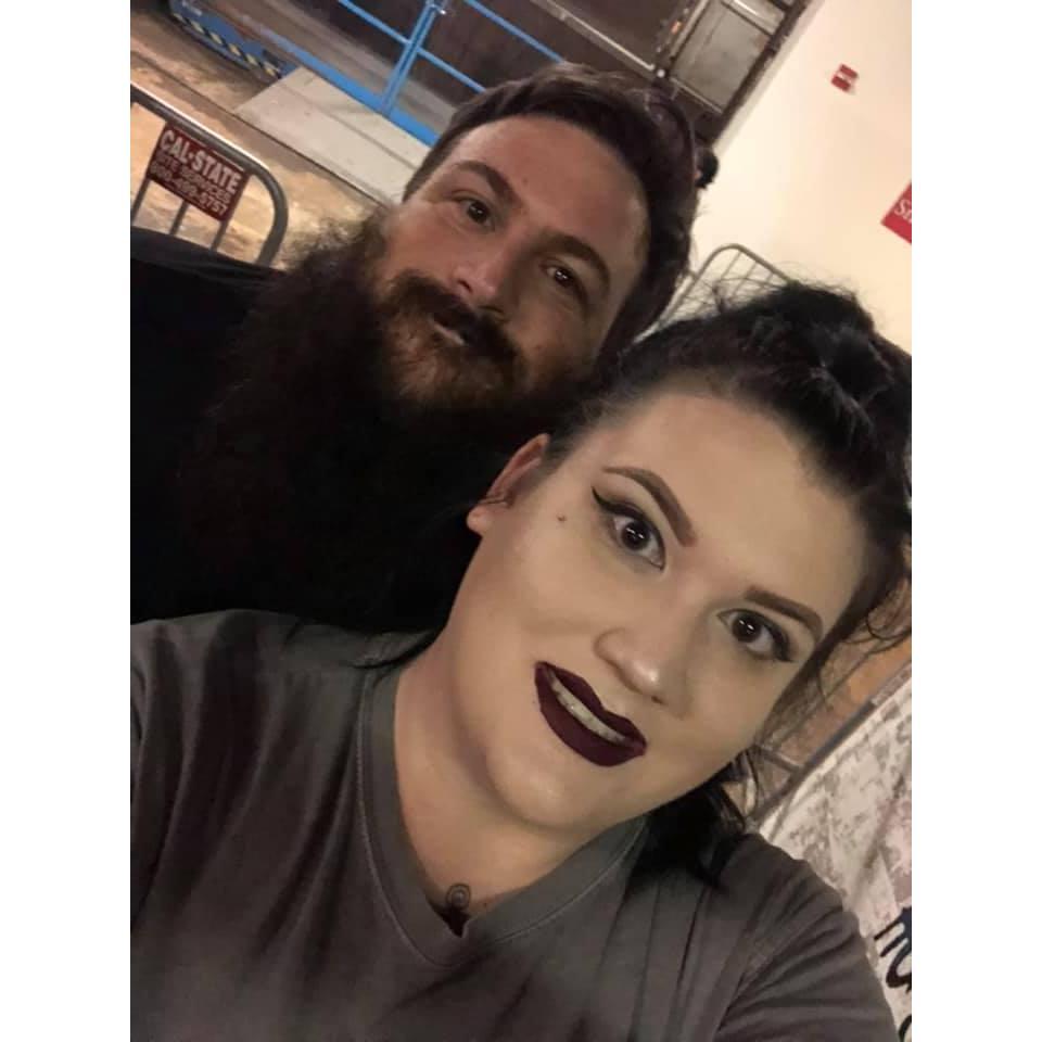 Waiting in line for Dark Harbor at the Queen Mary, Sept 2019