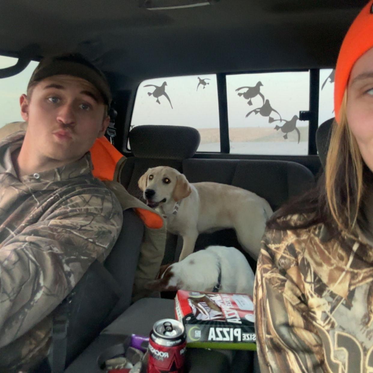 Delta Mae's first pheasant hunt