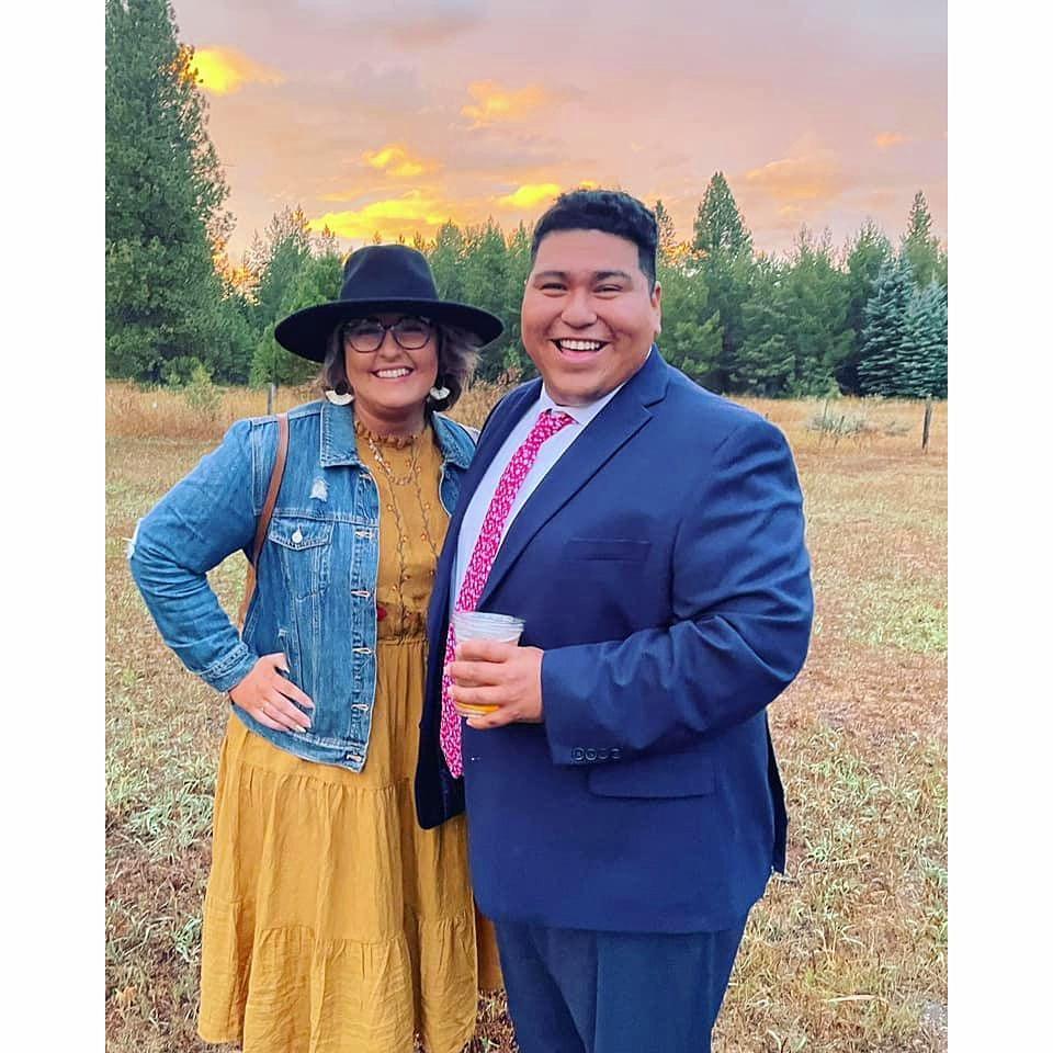 Us at the DeVinaspre wedding in Cascade, ID.